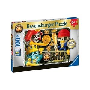 Ravensburger Treasure X Puzzle 100 XXL Gold Digger Glow in the Dark 128712 NEW